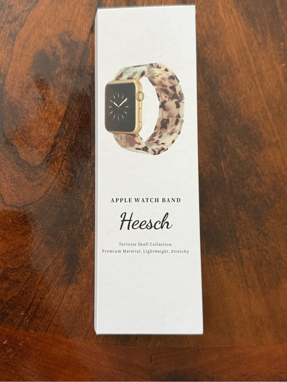 Tortoise Shell Apple Watch Band - Pink Beige Pattern